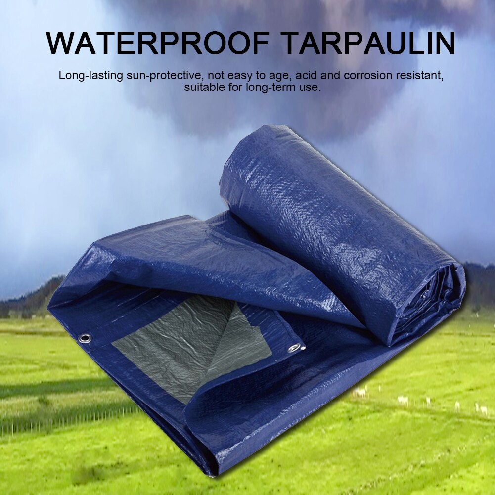 Cheap Goat Tents Heavy Duty Canopy Tarp Ground Camping Sheet Waterproof Camping Tarpaulin Cover Simple Tent 4 Sizes Camping Accessories   